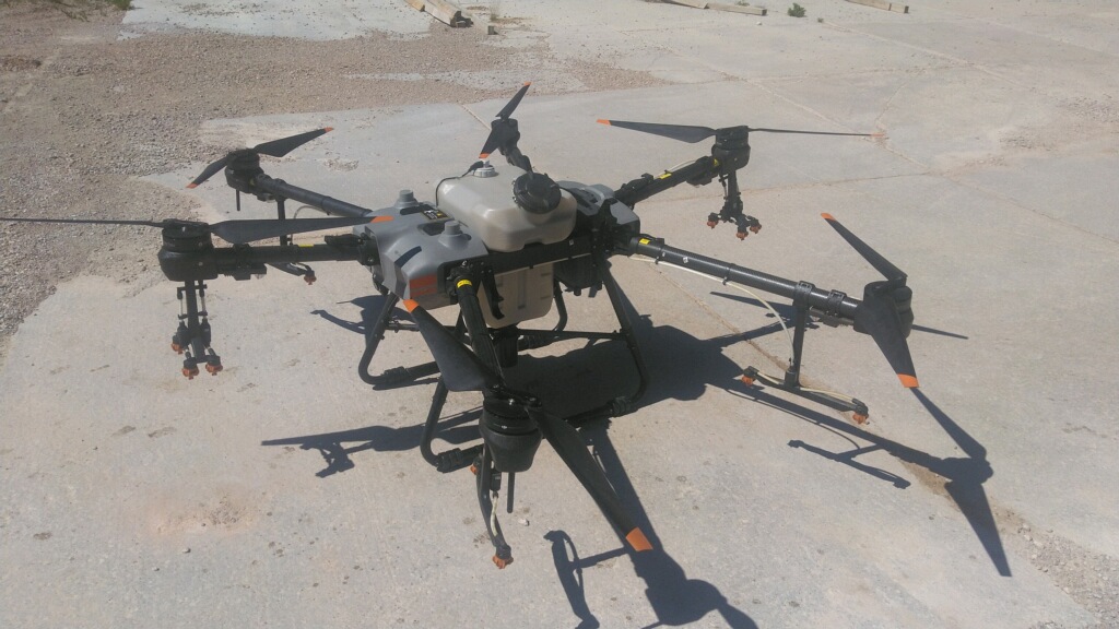 drone used for spraying dust-binder