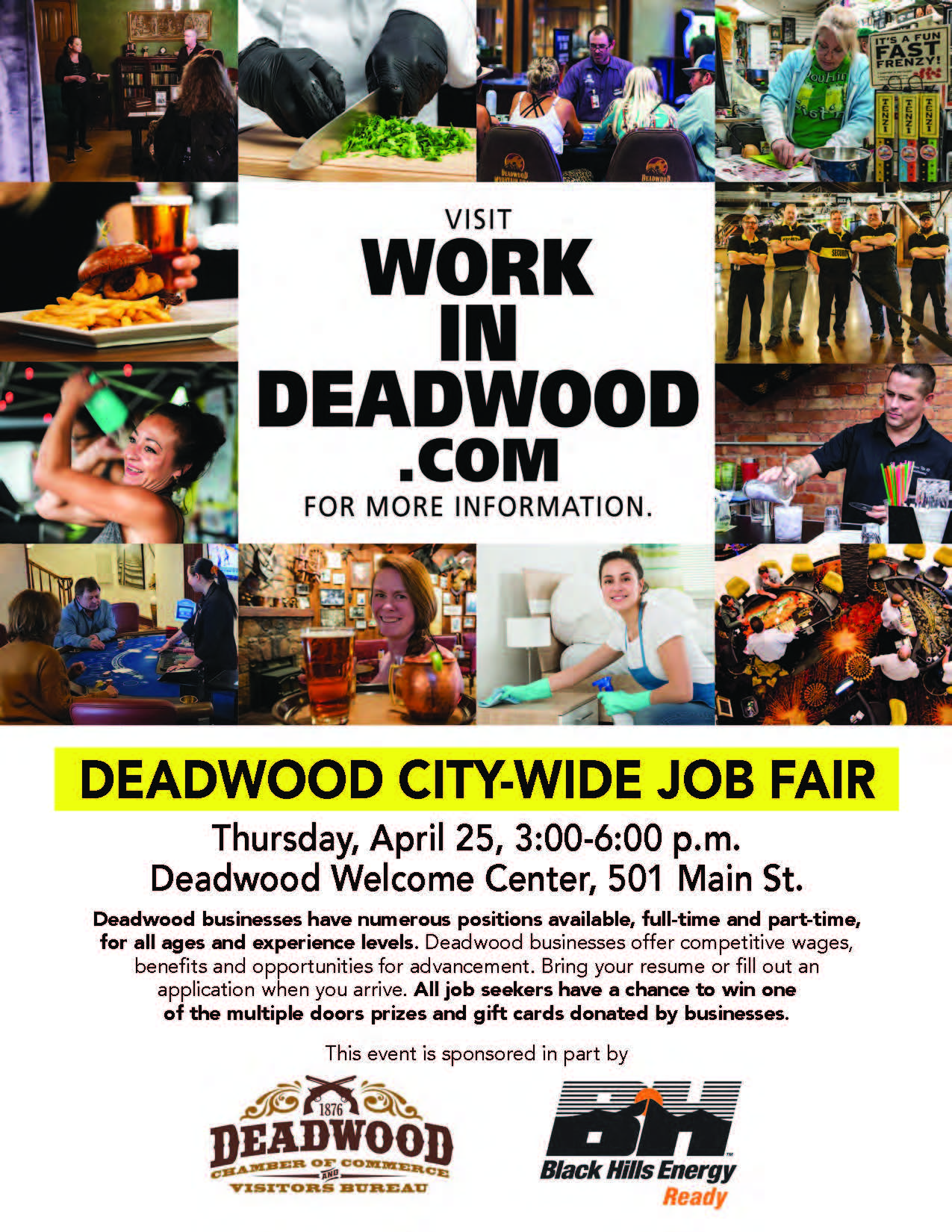 Deadwood CityWide Job Fair DUNE at LBNF